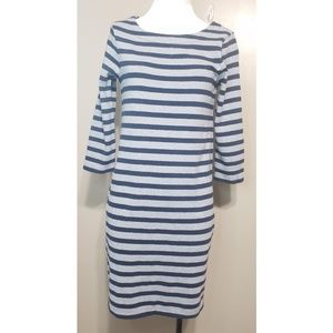 Gap Gray/Navy Stripe Dress